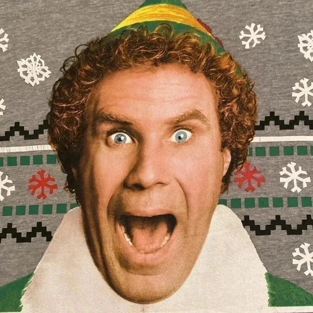 Elf OMG It’s Santa Tee Shirt Size XL. Christmas T Shirt, Ugly Sweater Contest. - Picture 3 of 11